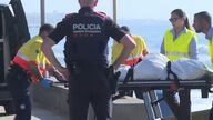 Aparece el cadáver de una mujer en una playa de Badalona tras ser arrastrado su coche por la tormenta