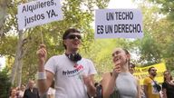 Miles de personas exigen en Madrid un cambio en las políticas de vivienda