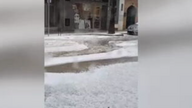 Varias granizadas descargan con mucha fuerza en Cataluña, Baleares y Andalucía