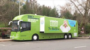 Finaliza en Santiago de Compostela la campaña de concienciación ocular "Visión sobre ruedas"